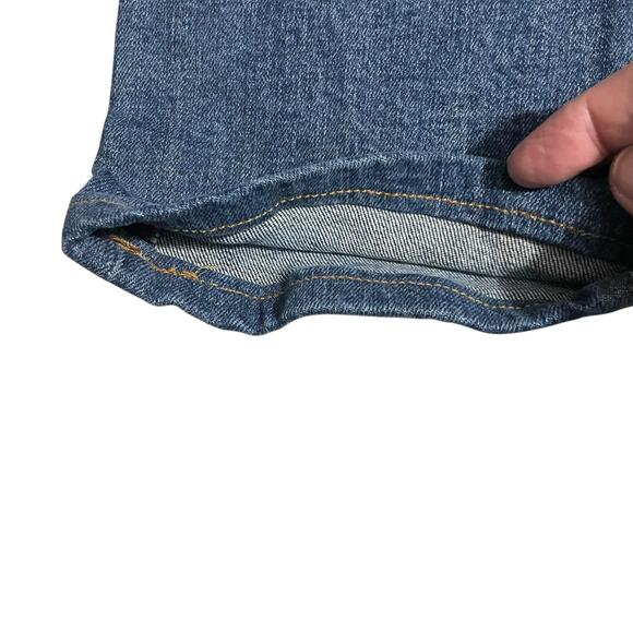 Lands End Mens Jeans Size 30 Square Rigger Slim Fit Straight Leg Dark Blue Denim - Picture 6 of 13